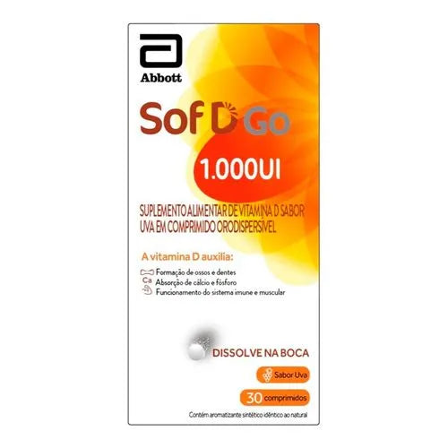 Sof D 7.000 UI com 8 comprimidos EUA