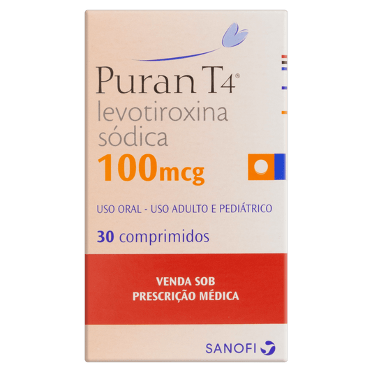 Puran T4 100mcg - 30 Comprimidos EUA