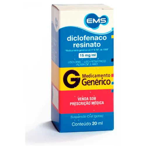 Diclofenaco resinato 15mg/ml EUA