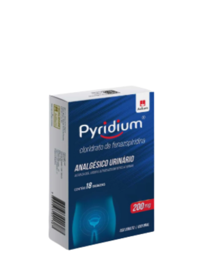 Pyridium com 18 comprimidos