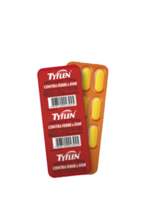 Tyflen (Paracetamol) com 10 comprimidos