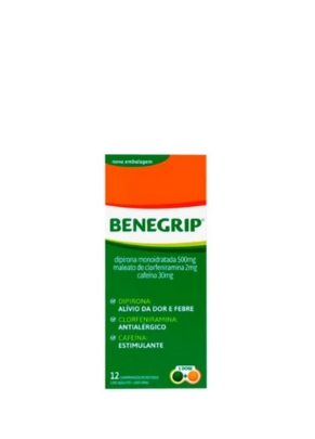 Benegrip com 12 comprimidos