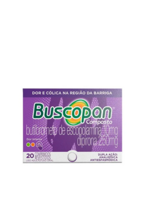 Buscopan 10mg + 250mg 20 Comprimidos