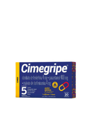 Cimegripe com 20 comprimidos
