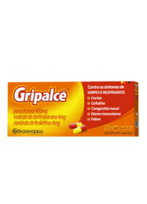 Gripalcê com 10 comprimidos