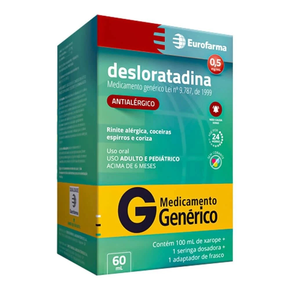 Desloratadina 0,5mg/ml - Antialérgico EUA